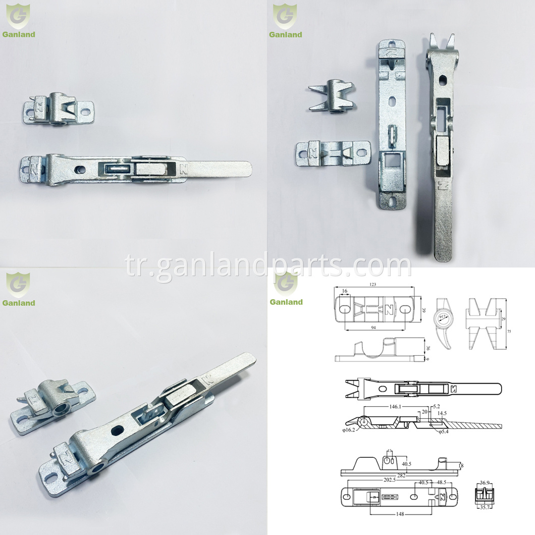 truck flush rear door lock 